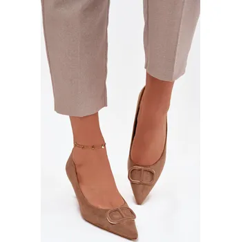 Dámské lodičky Boto Dámské lodičky s ozdobným detailem Amelora Barva: Béžová, Velikost: 41