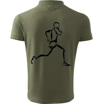 Pánská košile Běžec - Polokošile pánská Pique Polo 203 - 5XL ( Khaki )