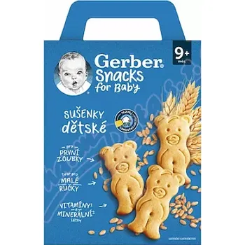 Čokoláda Gerber Snacks sušenky 180g 9m+