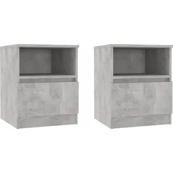 Noční stolek Noční stolek , betonu šedý, 40 x 40 x 50 cm, 1 šuplík , 1 police