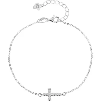 Náramek ST-NB-1217 Dámský stříbrný náramek křížek