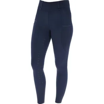 Jezdecké kalhoty Dámské jezdecké legíny COVALLIERO HighWaist full grip tmavě modré (42/44)