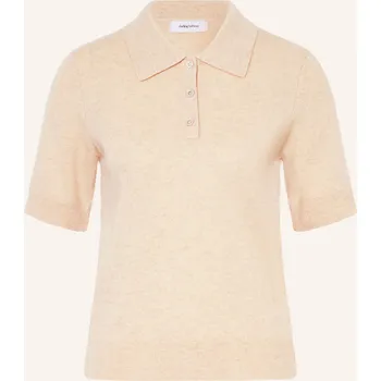 Dámský svetr Darling Harbour Dámské Pletené Polo Tričko Z Kašmíru, sand...