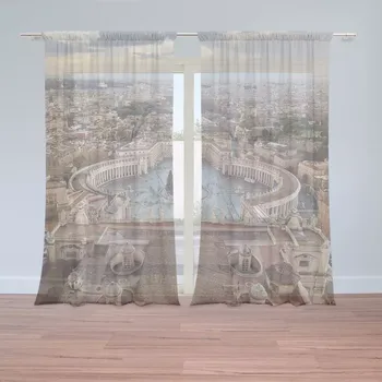 Záclona Sablio Záclony Řím Vatikán Svatopetrské náměstí: 2ks 150x250cm