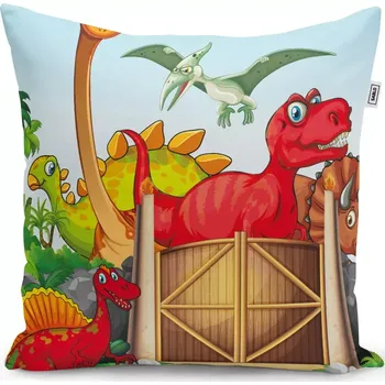 Polštář Sablio Polštář Dinosauři 4 - 50x50 cm