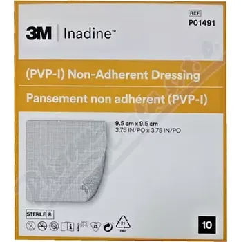 Krytí na ránu Inadine 9.5x9.5 10ks