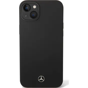 Pouzdro na mobilní telefon Mercedes Liquid Silicone Zadní Kryt pro iPhone 14 Plus Black