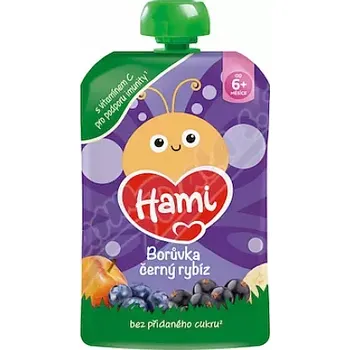 Kojenecká výživa Hami Borůvka Černý rybíz kapsička 100g 6m+