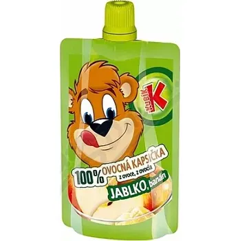 Dětská výživa KUBÍK 100% ovoc.kapsička jablko-banán 100g