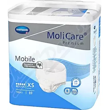 Inkontinenční kalhotky MOLICARE MOBILE 6kap XS 14ks (MoliCare Mobil XS)