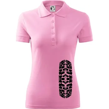Enduro / cross pneumatika - Polokošile dámská Pique Polo - XL ( Růžová )