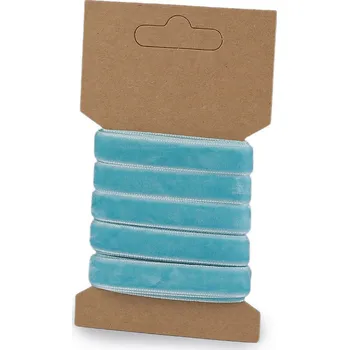 Sametová stuha šíře 10 mm, barva 16 (8) modrá andělská