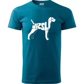 Pánské tričko Maďarský ohař - Klasické pánské triko vyšší gramáže - M ( Petrolejová )