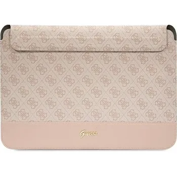 brašna na notebook Guess 4G Stripe Metal Logo Computer Sleeve 14" Pink
