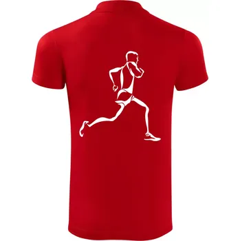 Pánská košile Běžec - Polokošile Victory sportovní (dresovina) - S ( Červená )