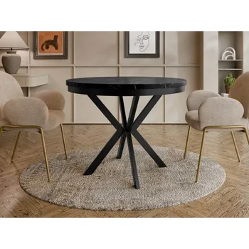 Jídelní stůl Rozkládací stůl Azglo 100, Barva: černá / černá pietra grigia MIRJAN 5903211458644