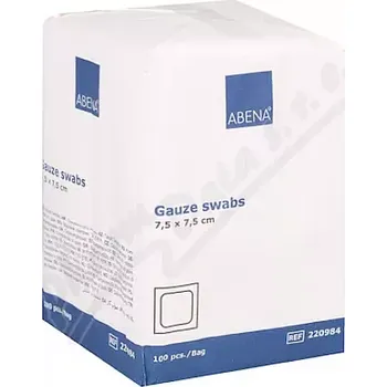 Krytí na ránu Curi-Med Gáza kompr.nester.7.5x7.5cm 100ks