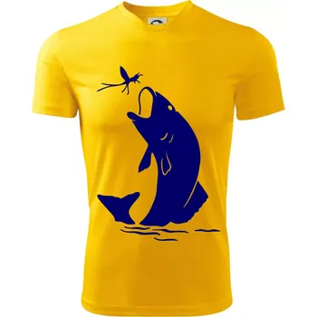 Chlapecké tričko Ryba - komár - Dětské triko sportovní (dresovina) - 122 cm/6 let ( Žlutá )