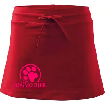 Dámská sukně Dogmother - Sportovní sukně - two in one - L ( Červená )