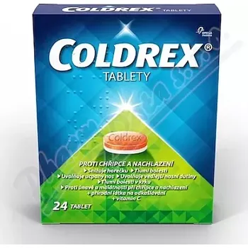 Lék na bolest, zánět a horečku Coldrex 500mg/25mg/5mg/20mg/30mg tbl.nob.24