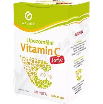 Přírodní produkt Vitamín C lipozomál.forte 500mg cps.100+20 Galmed