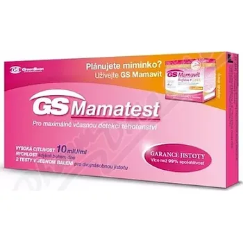 Diagnostický test GS Mamatest těhotenský test 2ks ČR/SK