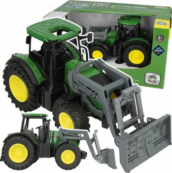 autíčko Traktor pro děti Zemědělský traktor s buldozerem Zemědělský stroj 1:24 3+