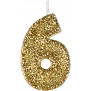 Svíčka Svíčka s 6 eko-třpytkami