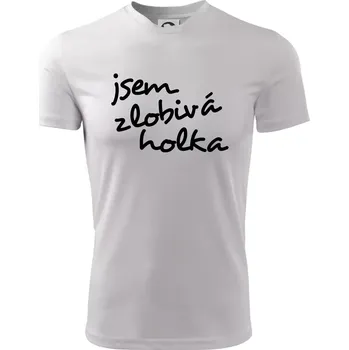 Jsem zlobivá holka - Dětské triko sportovní (dresovina) - 158 cm/12 let ( Bílá )