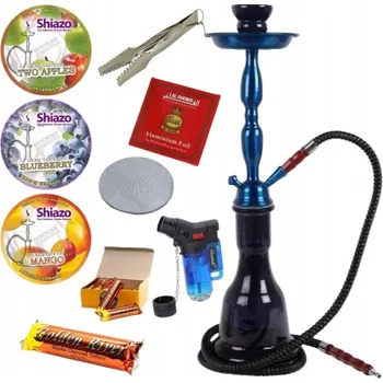 Čistič dýmky VODNÍ DÝMKA 55cm + MEGA SADA melasa, uhlíky, příslušenství