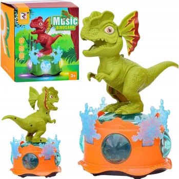 Interaktivní Dinosaurus Hrací Skříňka Světelné a Zvukové Efekty, Pohybuje Se