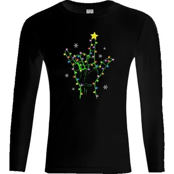 Pánské tričko T-shock Tričko s potiskem I love you pod světýlky pánské