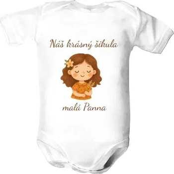 Kojenecký body Dětské body s potiskem Zvěrokruh pro nejmenší - malá Panna dětské