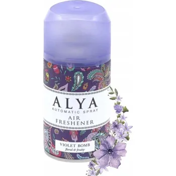 Osvěžovač vzduchu Alya Violet Bomb osvěžovač vzduchu ve spreji, vhodný i do automatických dávkovačů, 60 dní, 250 ml
