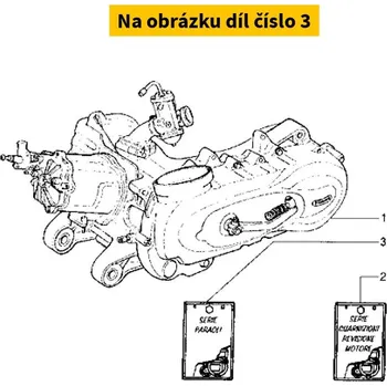 Centauro Gufera motoru sada Hexagon 125-150 2T 94-99 880A139SR