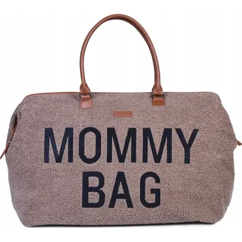 turistický batoh CHILDHOME VELKÁ TAŠKA MOMMY BAG Teddy Soft Bear Čokoládový beránek