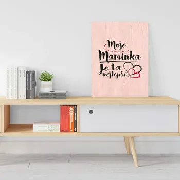 Plechová cedule Sablio Dárková cedulka Moje maminka je ta nejlepší: 30x40 cm