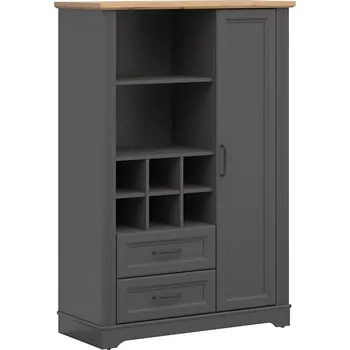 regál Regál Tolmin - Black Red White - BRW 100x146 cm