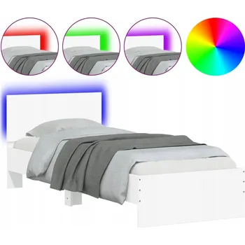 Postel Jednolůžková postel GV1 90x200 bílá, imitace dřeva