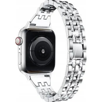 Náramek Náramek GLITTER SILVER pro Apple Watch 38mm