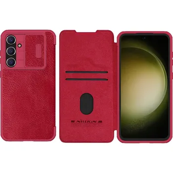 Pouzdro na mobilní telefon Flipové pouzdro Nillkin pro Samsung Galaxy S23 FE červené