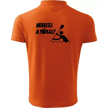 Pánská košile Nekecej a pádluj - Polokošile pánská Pique Polo 203 - 2XL ( Oranžová )