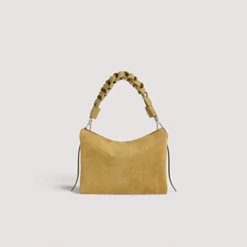 Kabelka BOHEME SUEDE BIMATERIAL SMALL CROSSBODY SEMIŠOVÁ KABELKA COCCINELLE SEAGRAS/SEAGRAS SS26