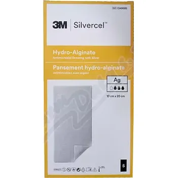 Krytí na ránu Silvercel antimikrob.krytí se stříbrem 10x20 5ks