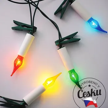 Vánoční světelný řetěz Exihand Vánoční souprava HELIA barevná 32 žárovek