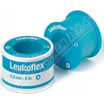Náplast Leukoflex fixační páska transp.cívka 2.5cmx5m