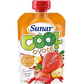 Kojenecká výživa Sunar Cool ovoce jahoda banán jablko 120g
