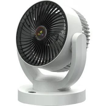 Přenosný ventilátor Kisonli F103, 2400mAh – bílá/černá