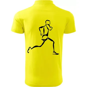 Pánská košile Běžec - Polokošile pánská Pique Polo 203 - 4XL ( Citrónová )