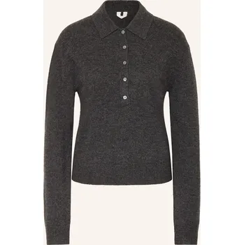 Dámský svetr Arket Dámské Pletené Polo Tričko, tmavě šedá, 36